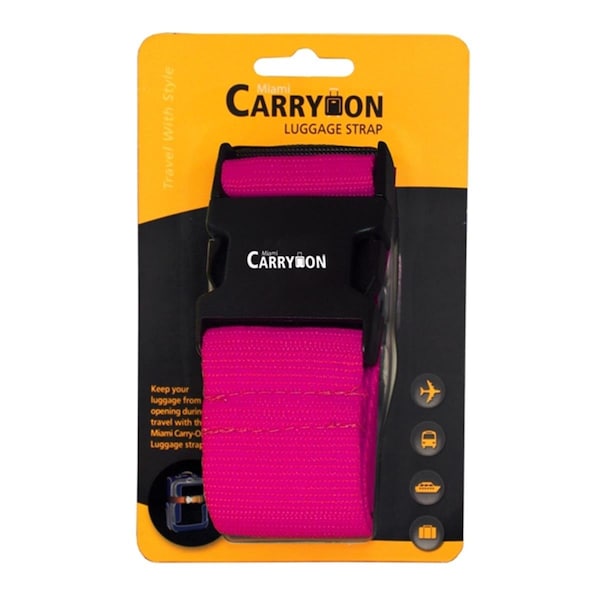 Naftali Regular Luggage Strap In A Blister - Pink TLB305PK - main